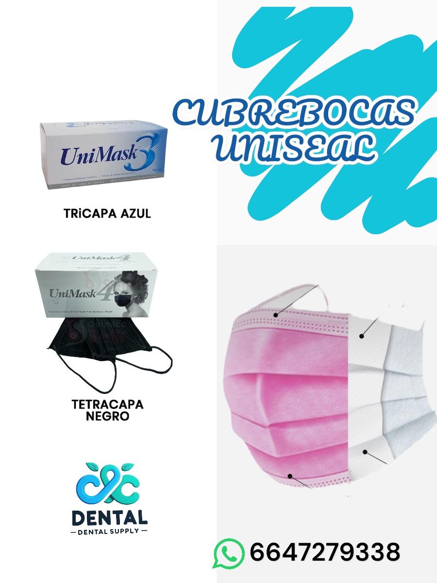 Cubrebocas Uniseal tetracapa negro