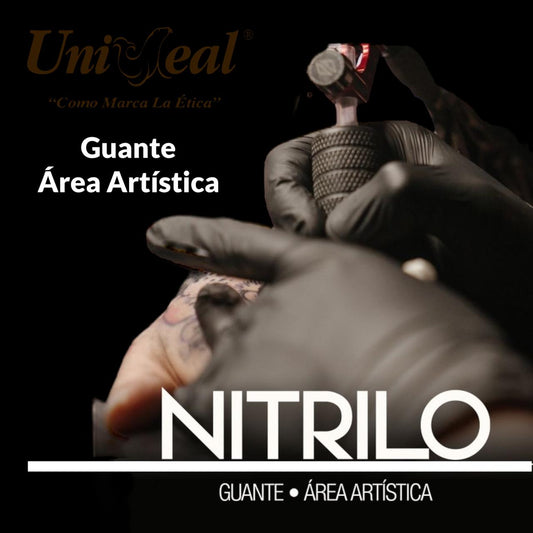 Guante Uniseal de Nitrilo libre de talco