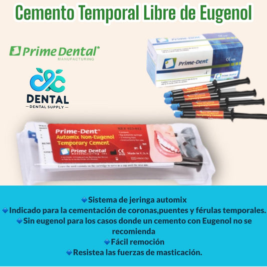 Cemento Temporal Non Eugenol Prime-Dent®