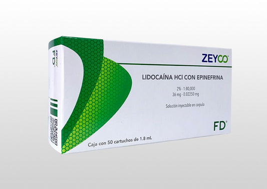 Anestesia Zeyco Lidocaina FD 2% Epinefrina